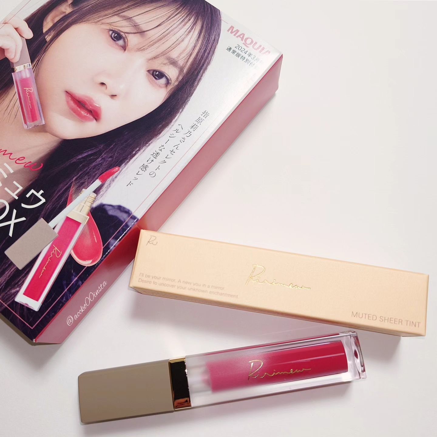 ミューテッドシアーティント 01 パピーレッド/Ririmew/リップティントを使ったクチコミ（1枚目）