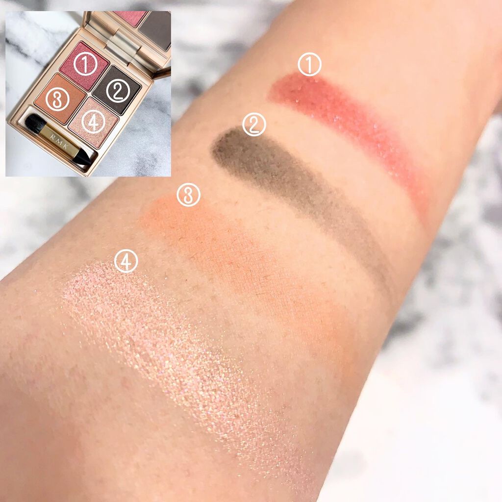 ローズウッドデイドリーム 4アイズ /RMK/アイシャドウパレットを使ったクチコミ(2枚目)