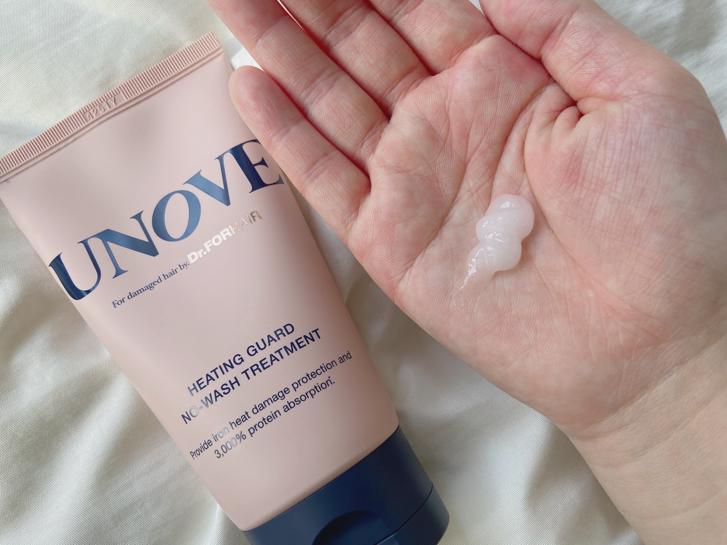 アノブ ヒーティングガードノーウォッシュトリートメント/UNOVE/ヘアトリートメントを使ったクチコミ（3枚目）