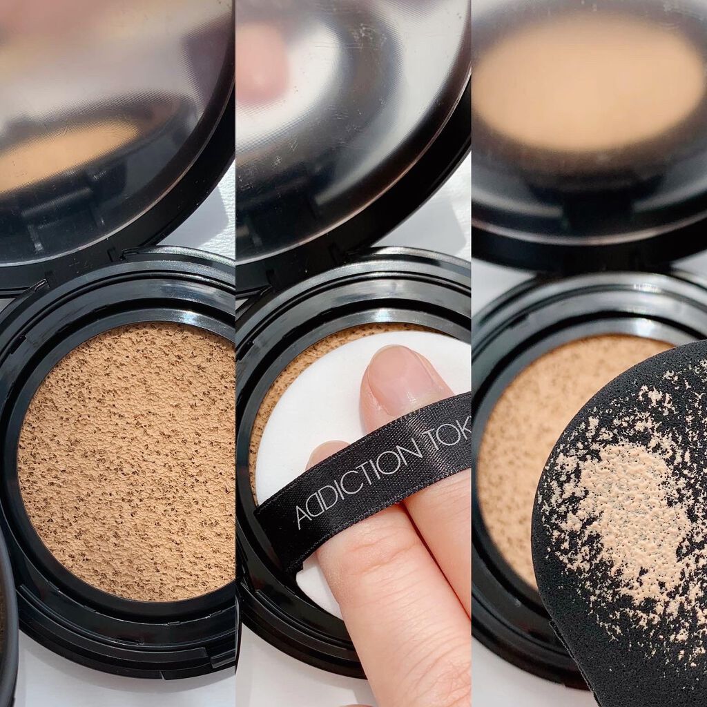 スキンリフレクト ラスティング UV クッションファンデーション/ADDICTION/クッションファンデーションを使ったクチコミ(2枚目)