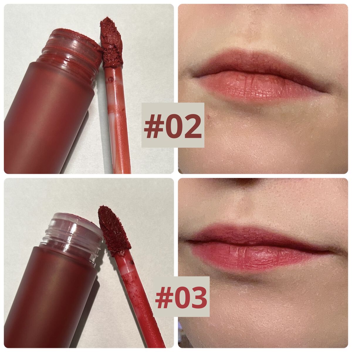 ゼロマットリップスティック/rom&nd/口紅を使ったクチコミ（3枚目）