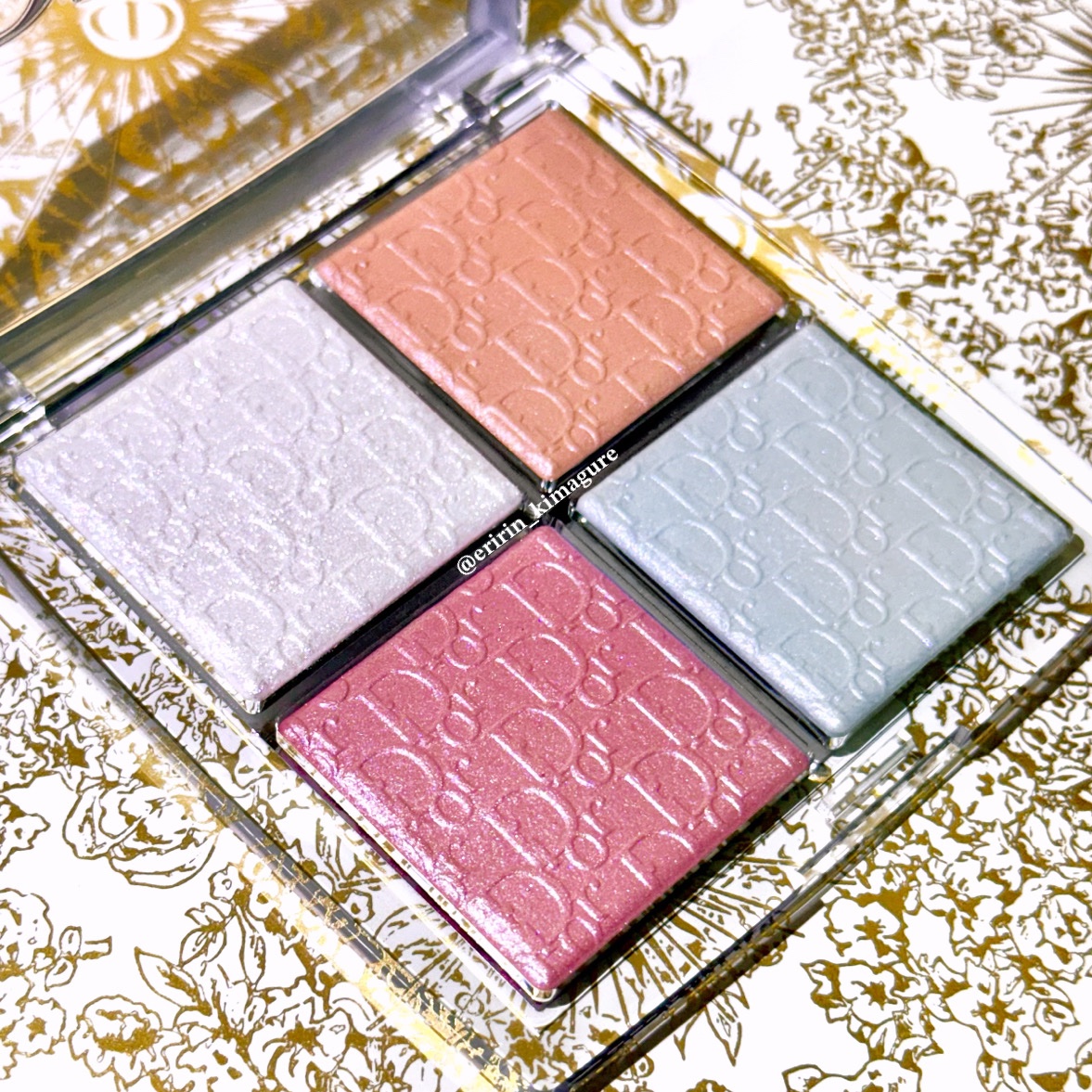 ディオール バックステージ フェイス グロウ パレット 006 セレスティアル グロウ（バックステージ ホリデー 限定色）/Dior/ハイライトを使ったクチコミ（3枚目）