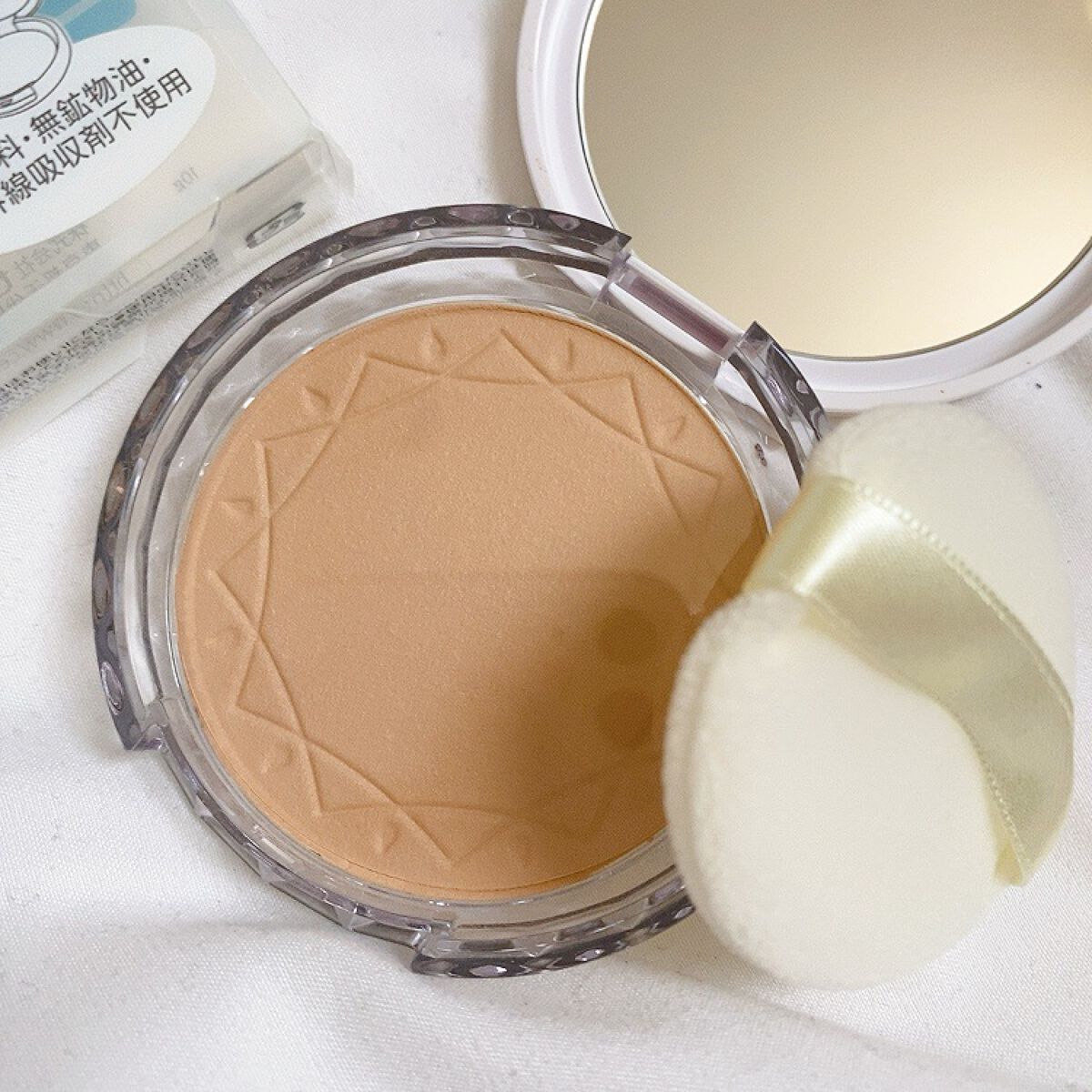 UVクリアフェイスパウダー 02 ナチュラル/CEZANNE/プレストパウダーを使ったクチコミ（2枚目）