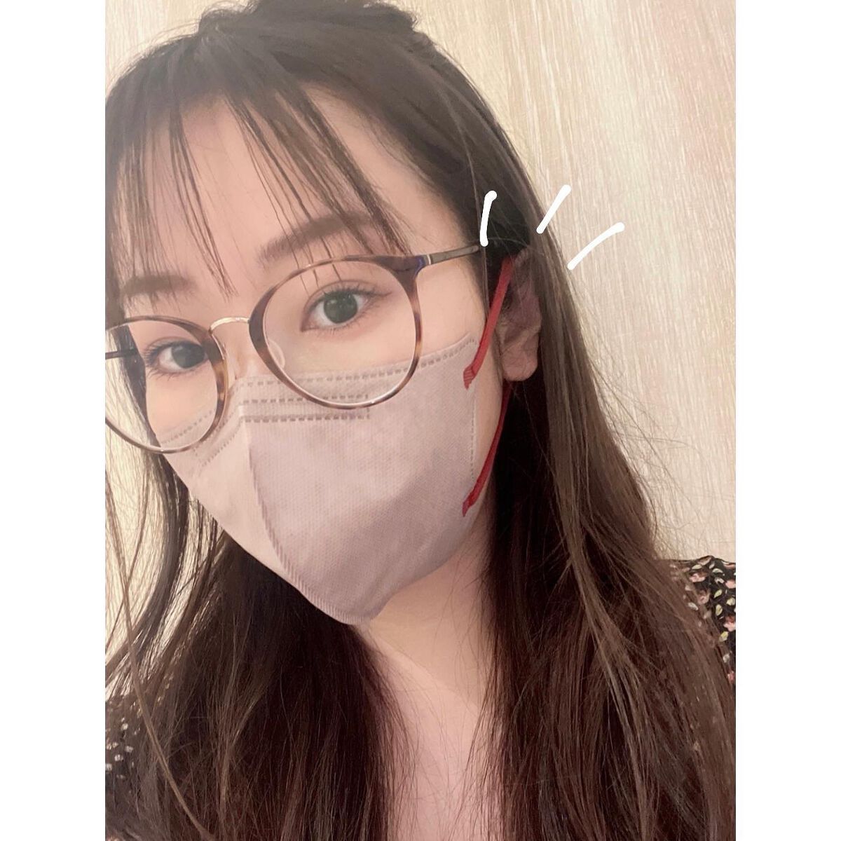 なったん☪︎* on LIPS 「\バイカラーかわいすぎ盛れるマスク😷♥️/晴れると命の危険の暑..」(1枚目)