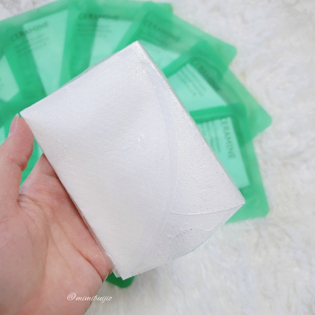 アクアヒノキ水光パック/CERAMINE/シートマスク・パックを使ったクチコミ(3枚目)