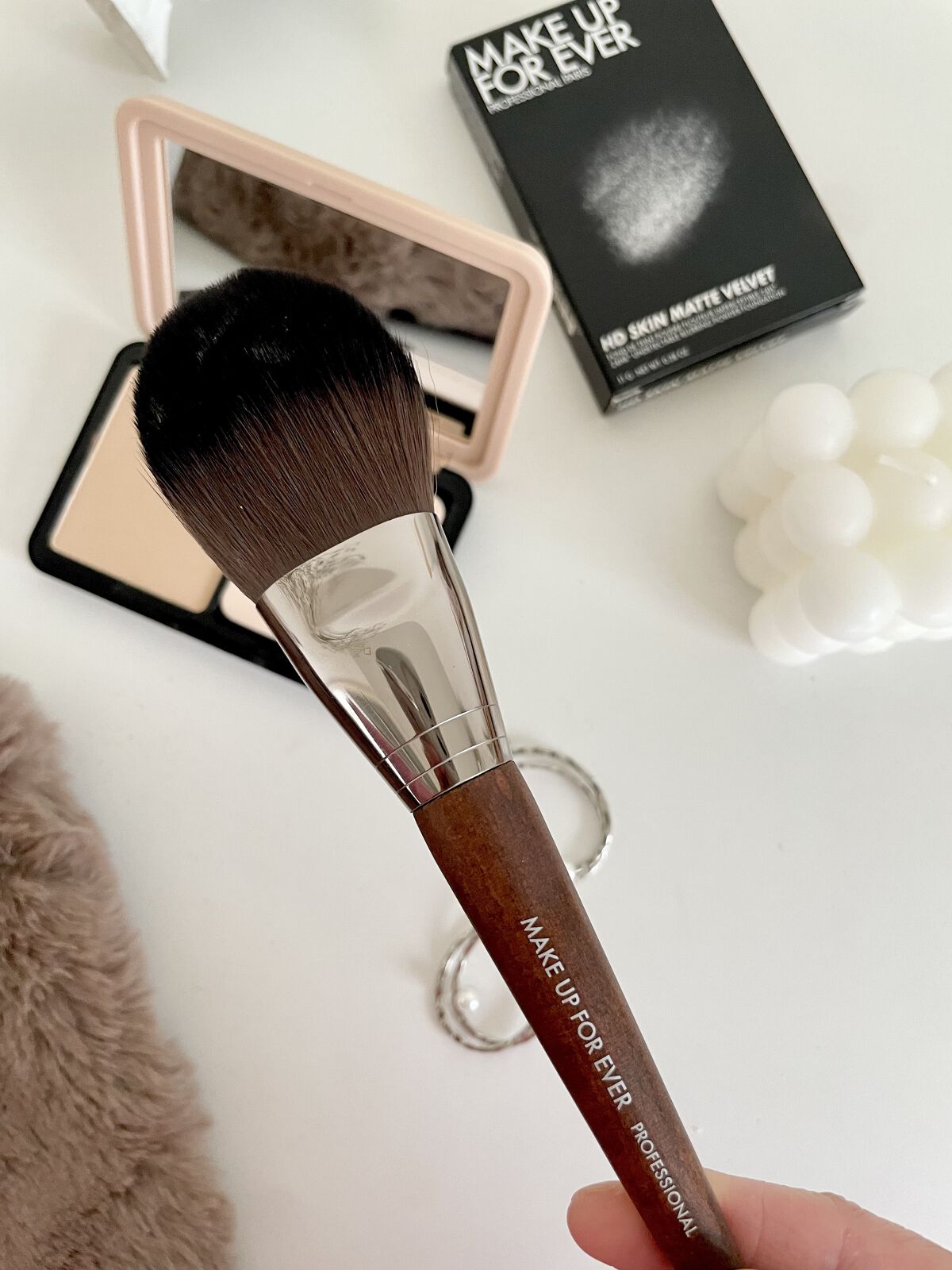 HDスキン マットベルベットコンパクト 1Y04（リフィル）/MAKE UP FOR EVER/パウダーファンデーションを使ったクチコミ（3枚目）