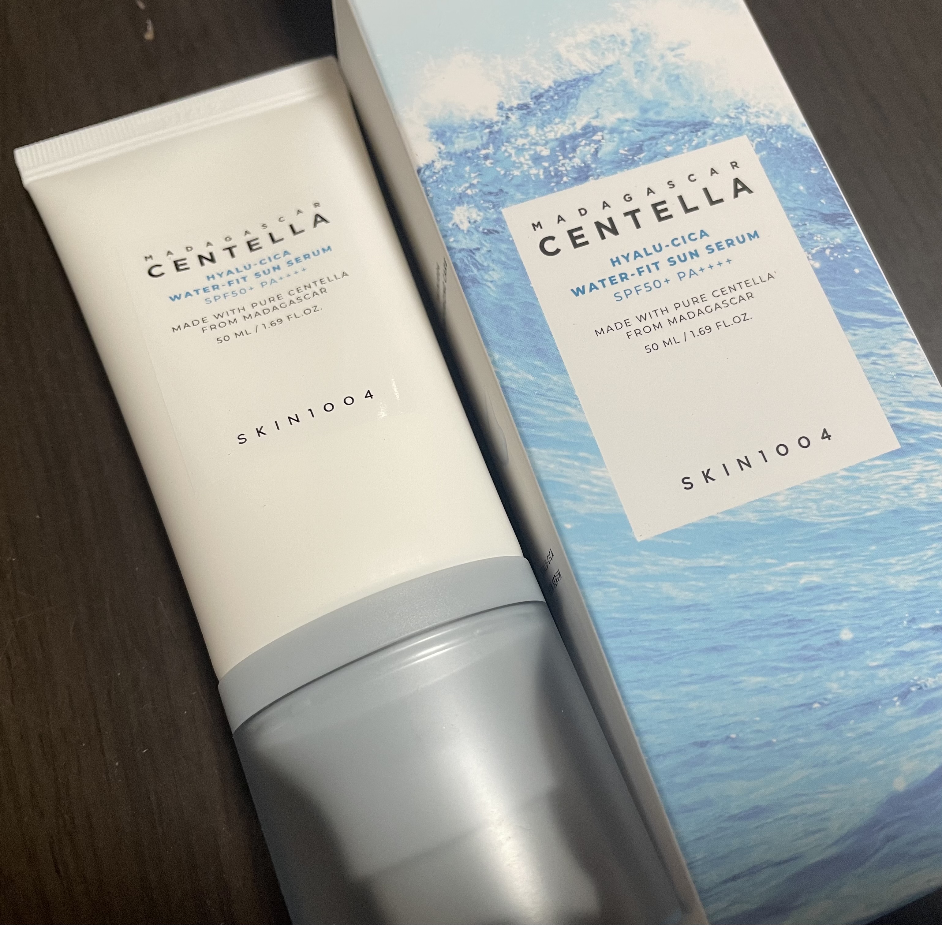 ヒアルーシカ ウォーターフィット サンセラム/SKIN1004/日焼け止めローションを使ったクチコミ（1枚目）