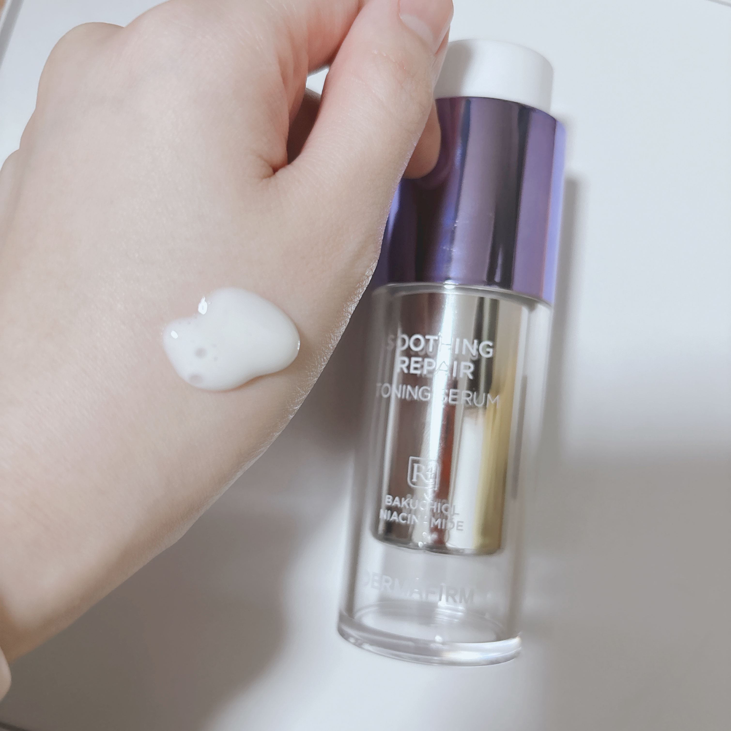 SOOTHING REPAIR TONING SERUM R4/ダーマファーム/美容液を使ったクチコミ（3枚目）