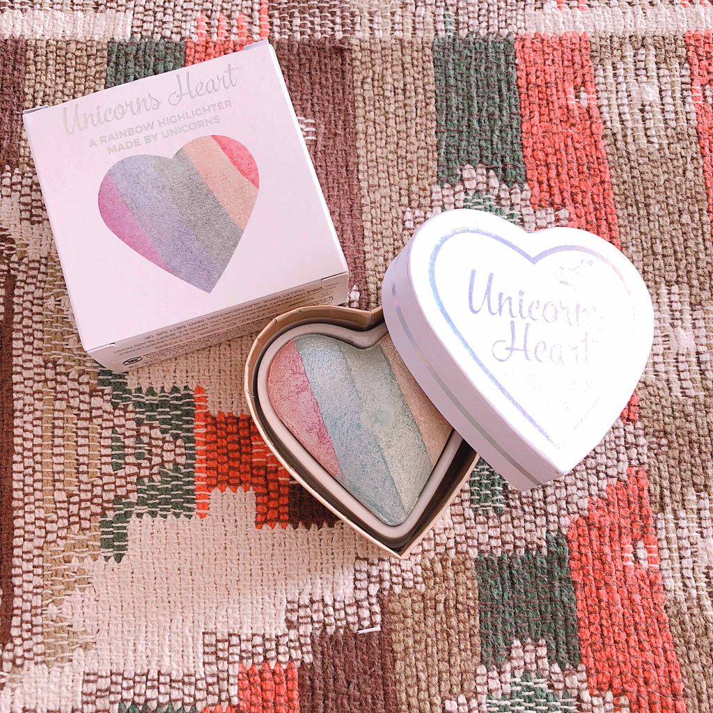ハートハイライター ユニコーンハート/MAKEUP REVOLUTION/パウダーハイライトを使ったクチコミ（1枚目）