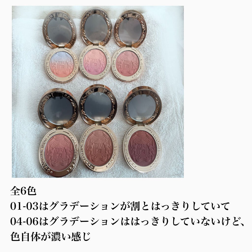 サーカスシリーズ グラデーションブラッシュ /FlowerKnows/パウダーチークを使ったクチコミ(2枚目)