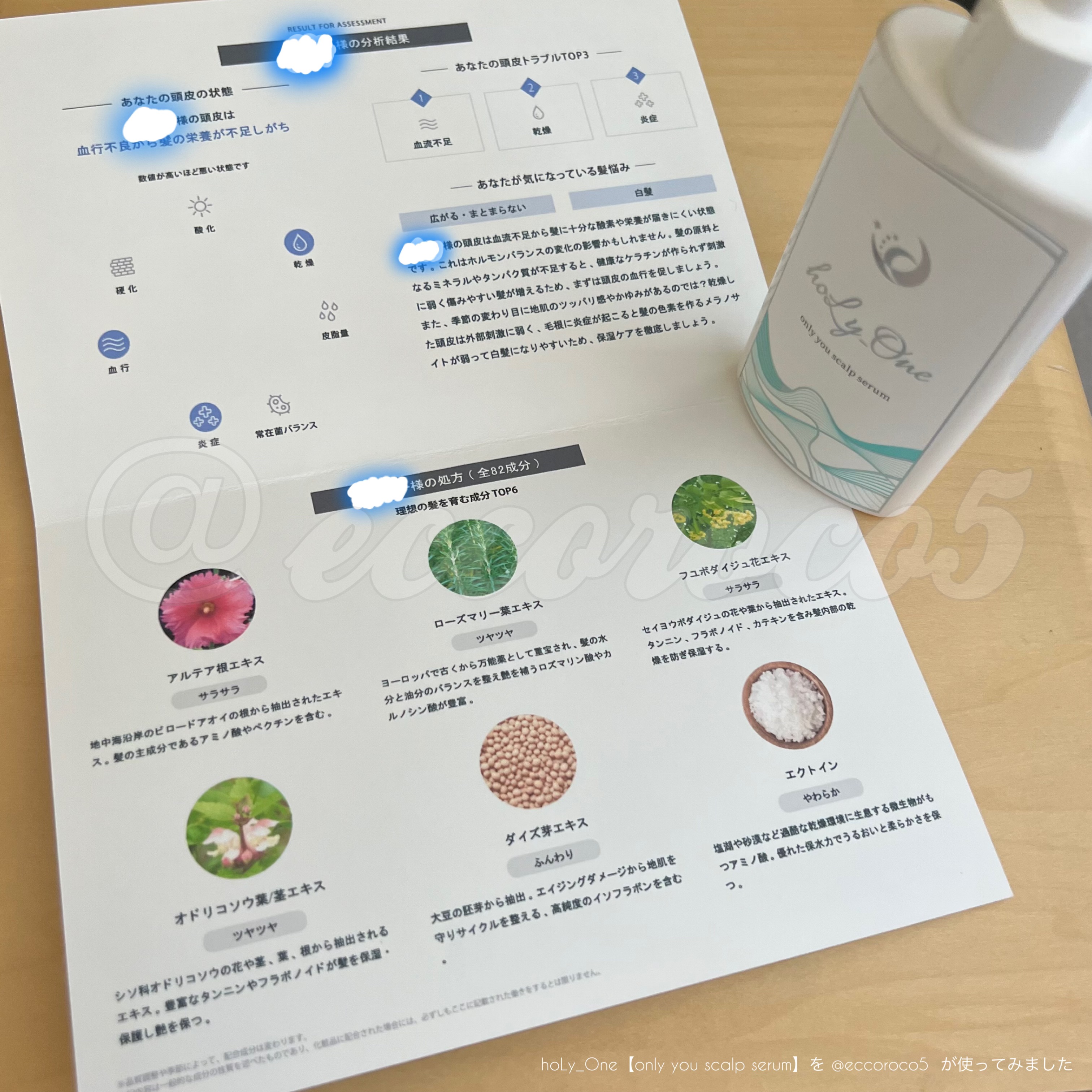 オンリーユースカルプセラム/hoLy_One/頭皮ローションを使ったクチコミ（3枚目）