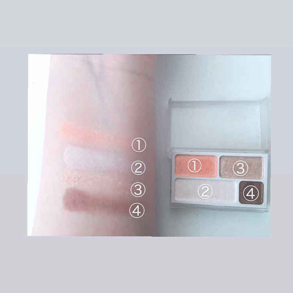 アイカラー4色タイプ/無印良品/アイシャドウパレットを使ったクチコミ(2枚目)