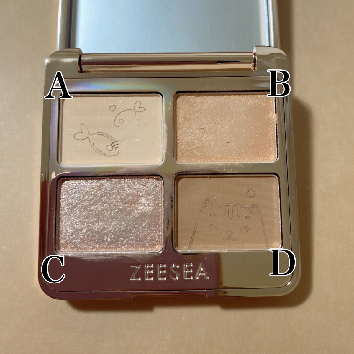 アニマルアイシャドウ(4シェード)/ZEESEA/アイシャドウパレットを使ったクチコミ(3枚目)
