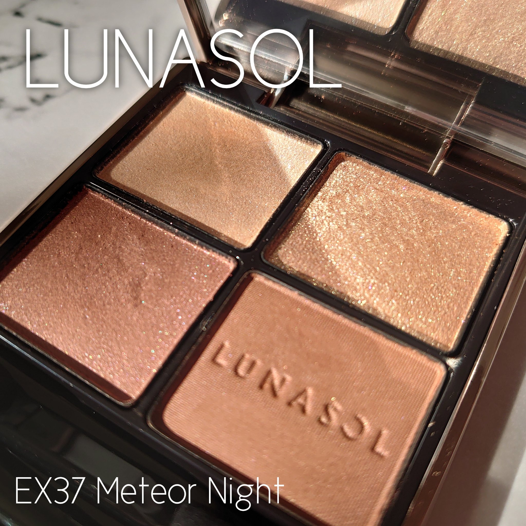 アイカラーレーション EX37 Meteor Night/LUNASOL/アイシャドウパレットを使ったクチコミ（1枚目）