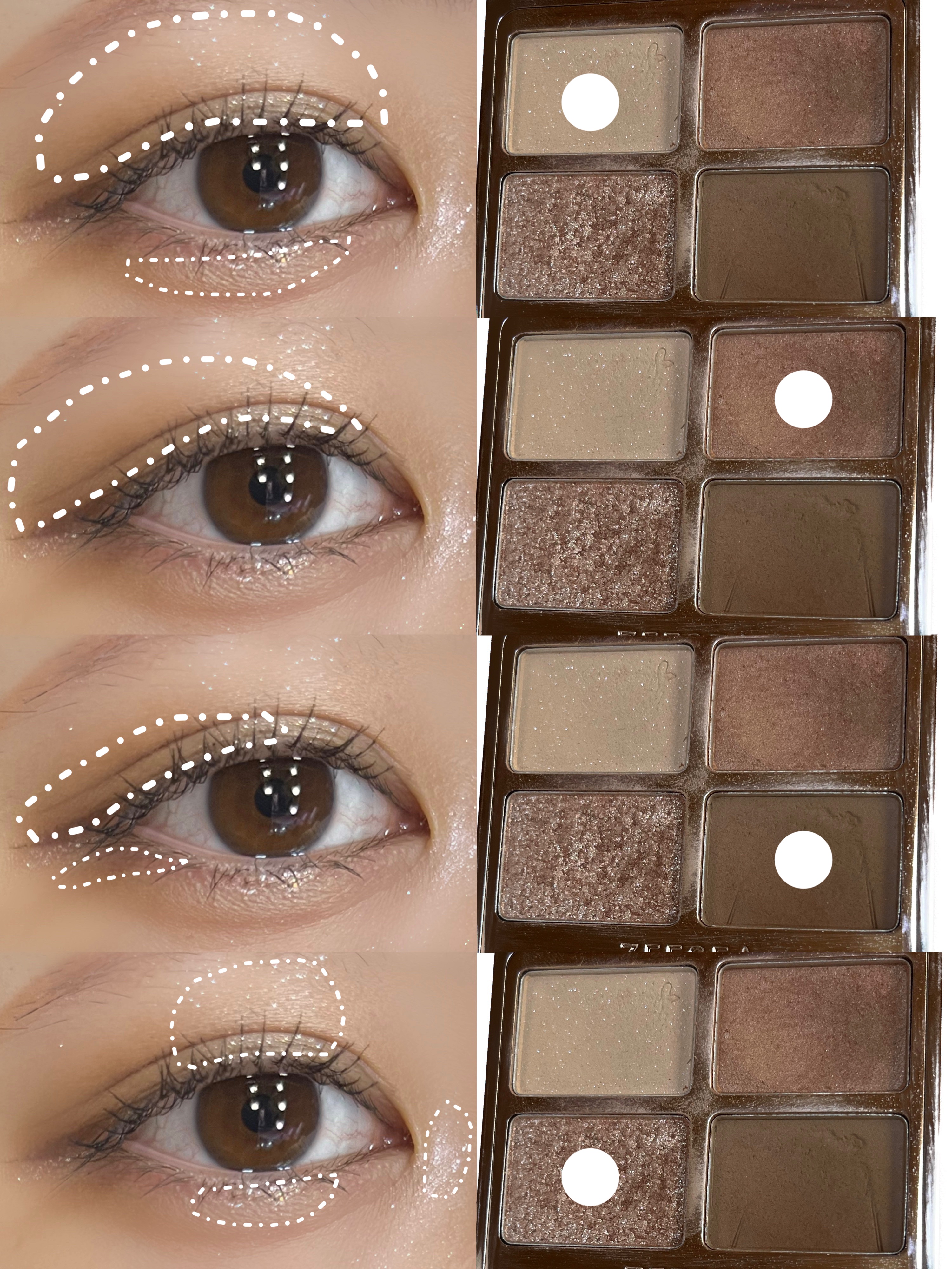 アニマルアイシャドウ(4シェード)/ZEESEA/アイシャドウパレットを使ったクチコミ（2枚目）