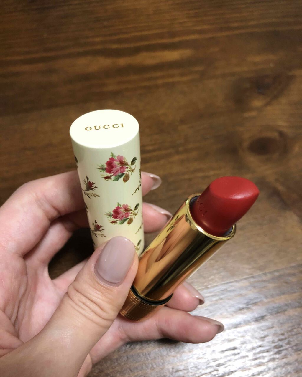 グッチ ルージュ ア レーヴル ヴォワル/GUCCI beauty/口紅を使ったクチコミ（1枚目）