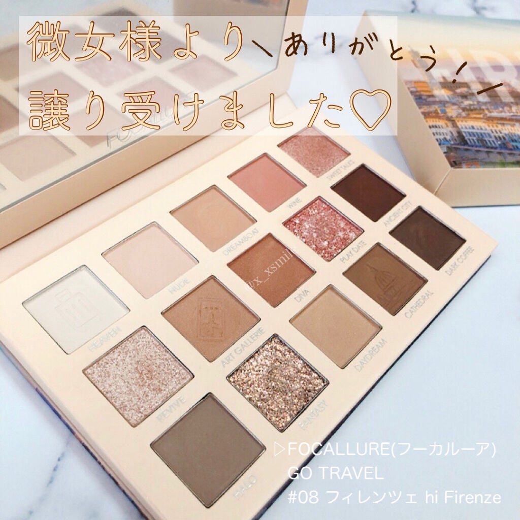GO TRAVEL 15色アイシャドウパレット/FOCALLURE/アイシャドウパレットを使ったクチコミ(1枚目)