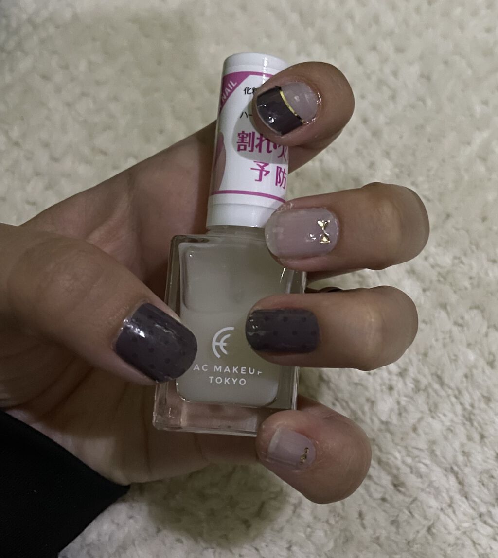 AC クイックドライベース＆ハードナー/AC MAKEUP/ネイルベースコートを使ったクチコミ（2枚目）