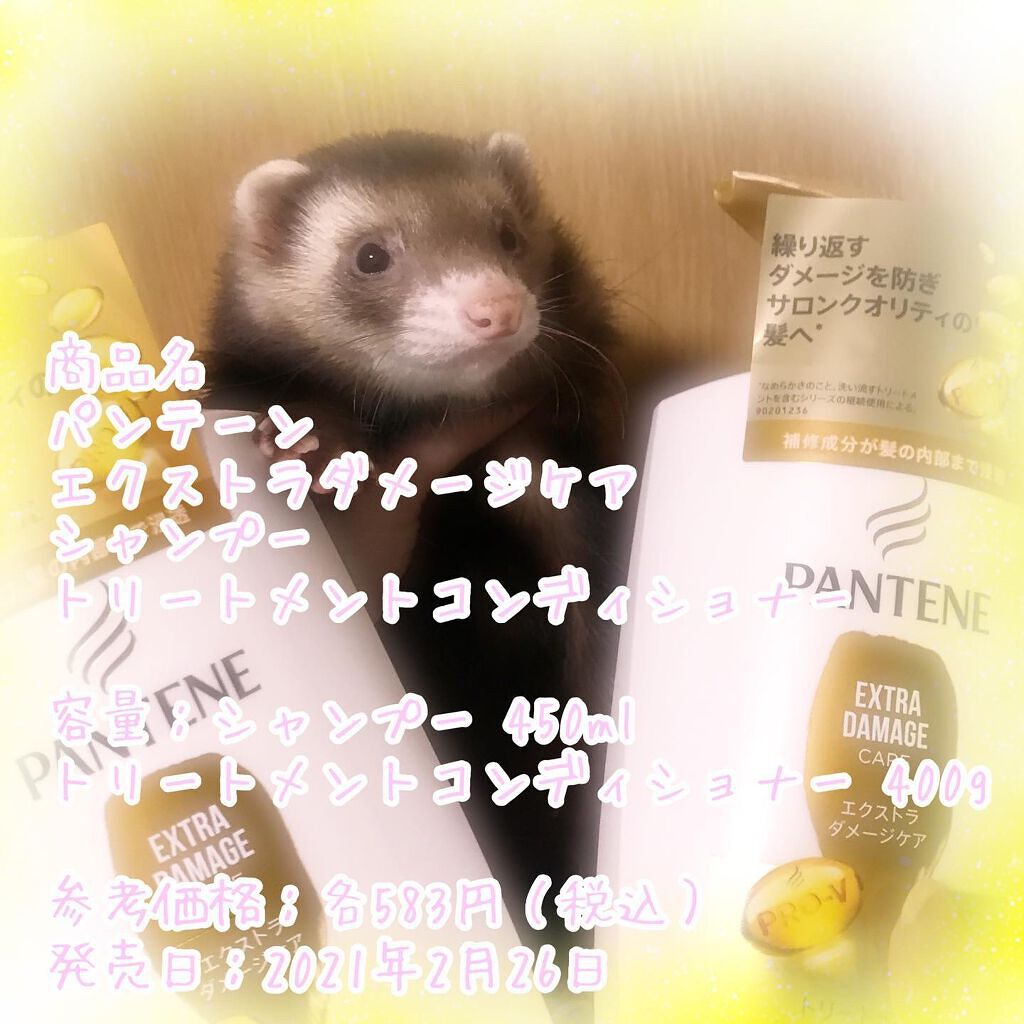 エクストラダメージケア シャンプー／トリートメント in コンディショナー シャンプー/パンテーン/市販シャンプーを使ったクチコミ（1枚目）