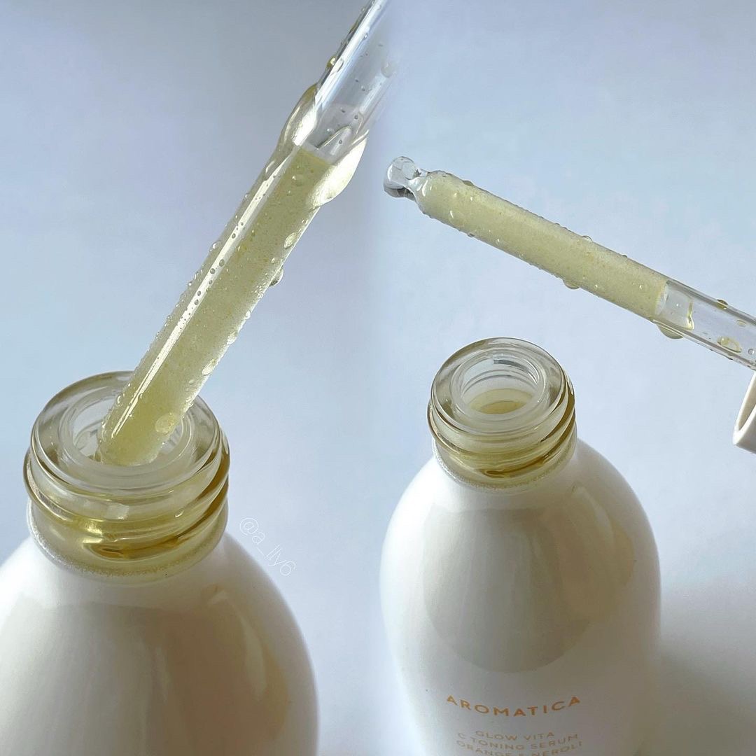 グロービタCトーニングセラム/AROMATICA/美容液を使ったクチコミ（3枚目）