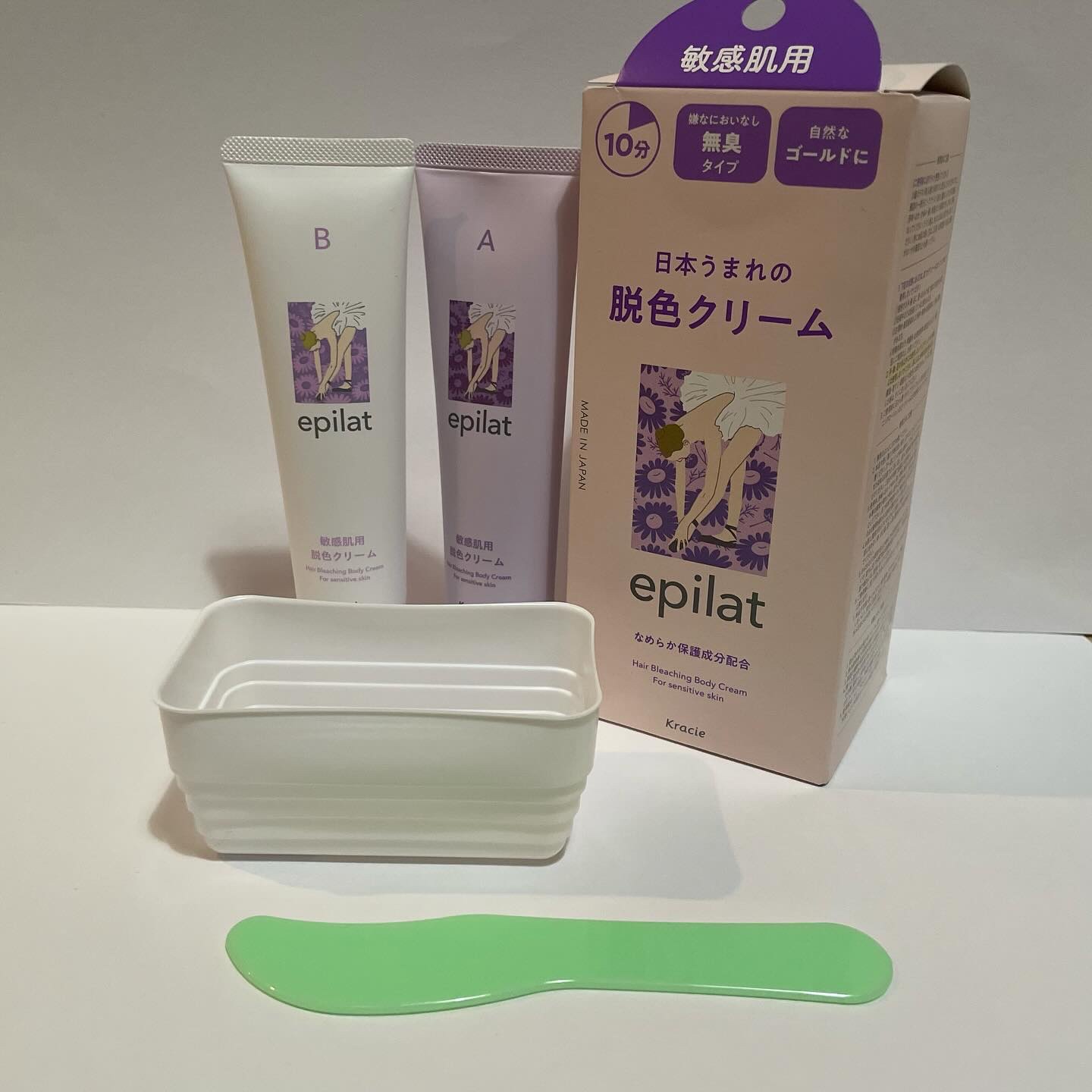 脱色クリーム 敏感肌用 55g＋55g/エピラット/ムダ毛ケアを使ったクチコミ（2枚目）