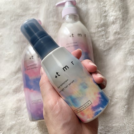 オーバーナイト ヘアセラム/+tmr/ヘアオイルを使ったクチコミ(2枚目)