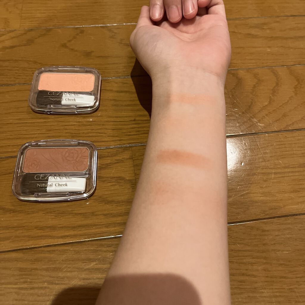ナチュラル チークN/CEZANNE/パウダーチークを使ったクチコミ（2枚目）
