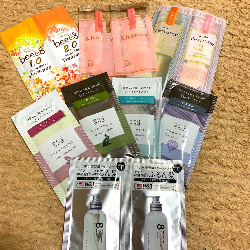 ミクシムパフューム モイストリペア 限定チェリーブロッサム シャンプー＆ヘアトリートメントペアセット /mixim Perfume/市販シャンプーを使ったクチコミ（1枚目）