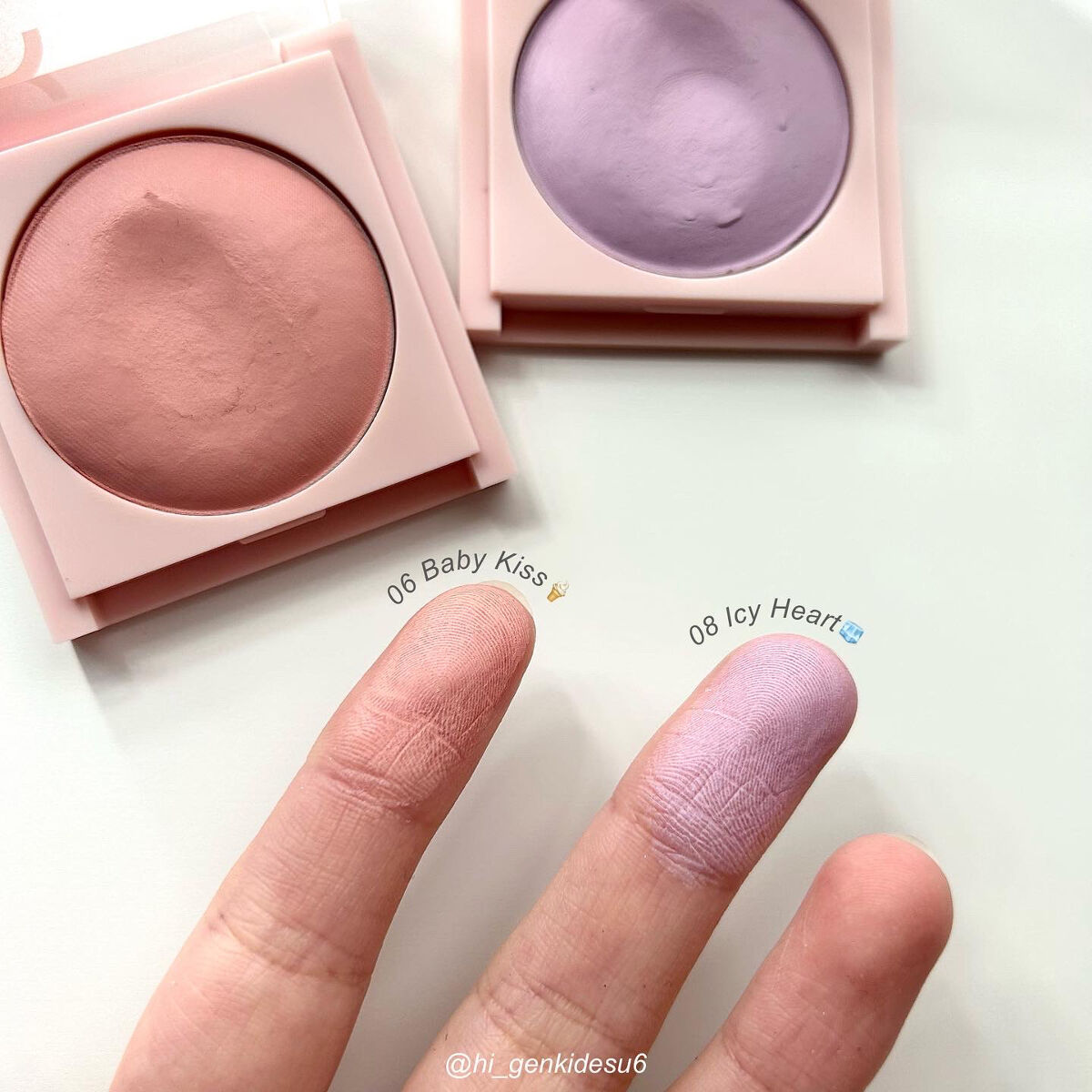 フィーチークメロウ 05 ラブミーライト/fwee/ジェル・クリームチークを使ったクチコミ（2枚目）