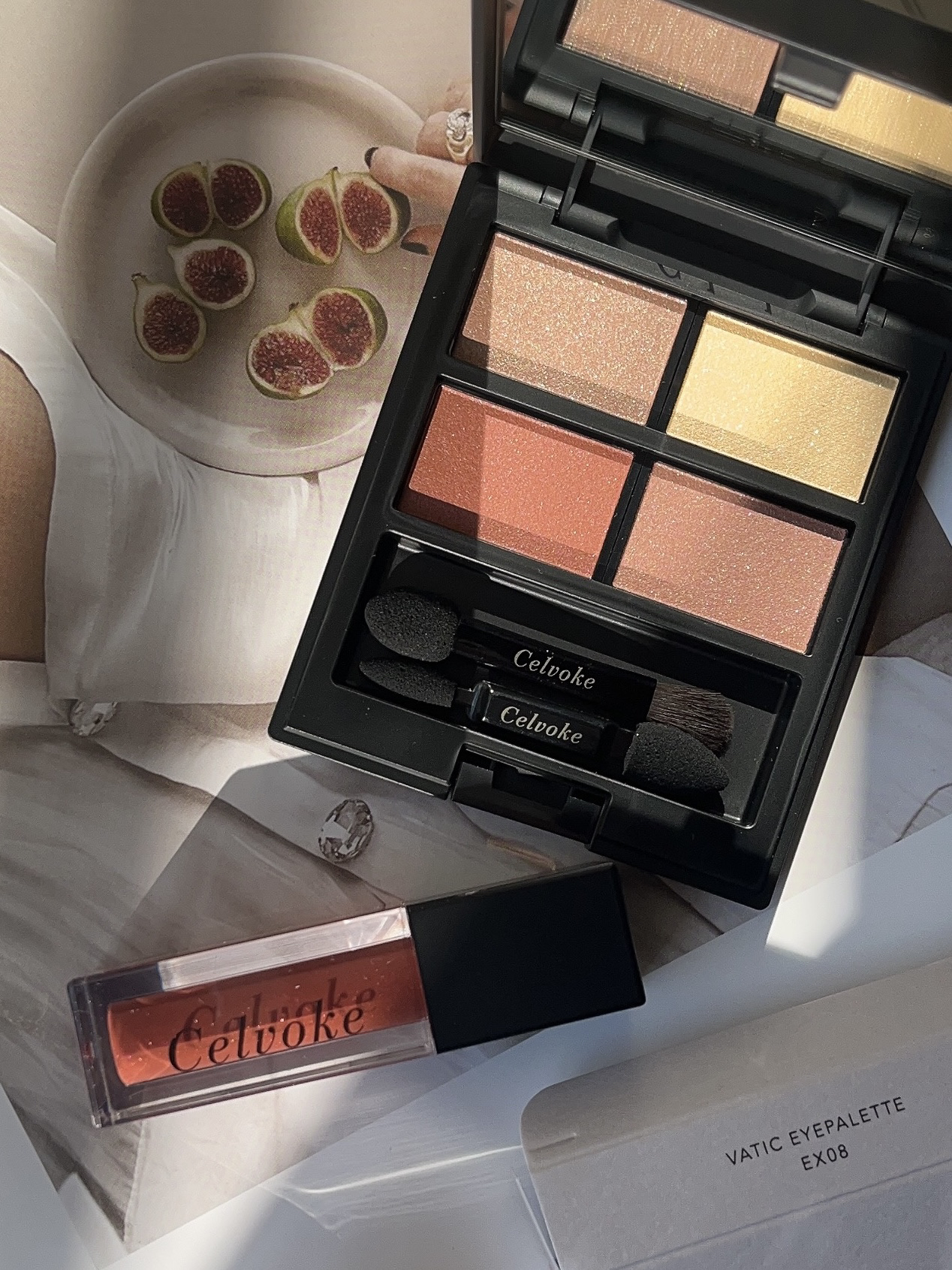 セルヴォーク ヴァティック アイパレット EX08 スランバーコッパー/Celvoke/アイシャドウパレットを使ったクチコミ（2枚目）