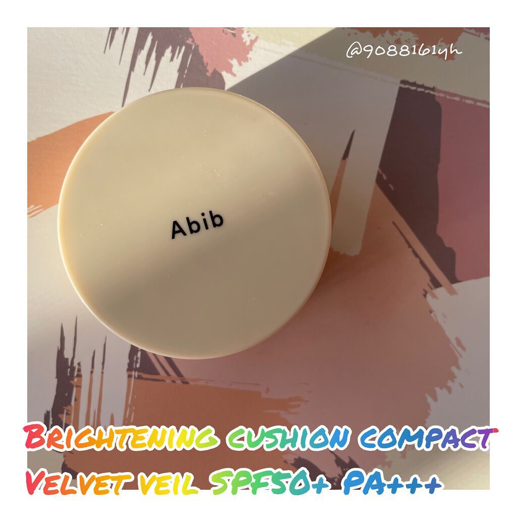 ブライトクッションコンパクトベルベット 21P/Abib /クッションファンデーションを使ったクチコミ（1枚目）