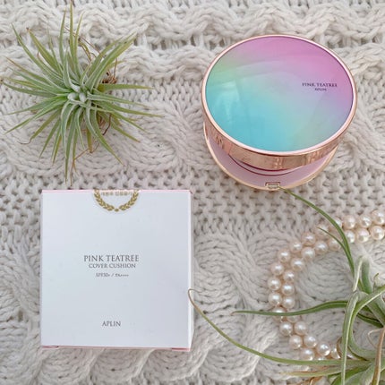 ピンクティーツリーカバークッション/APLIN/クッションファンデーションを使ったクチコミ(1枚目)