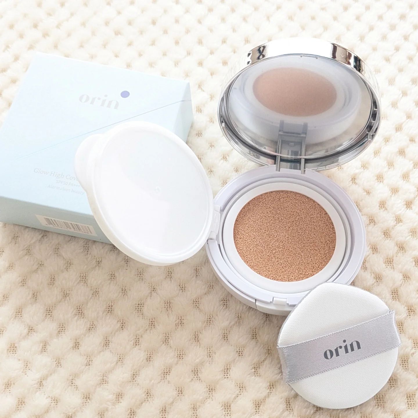 Glow High Cover Cushion/orin/クッションファンデーションを使ったクチコミ（2枚目）