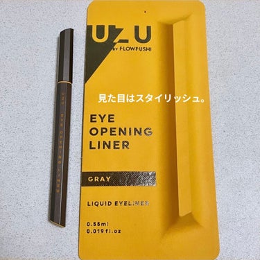 EYE OPENING LINER/UZU BY FLOWFUSHI/リキッドアイライナーを使ったクチコミ（2枚目）