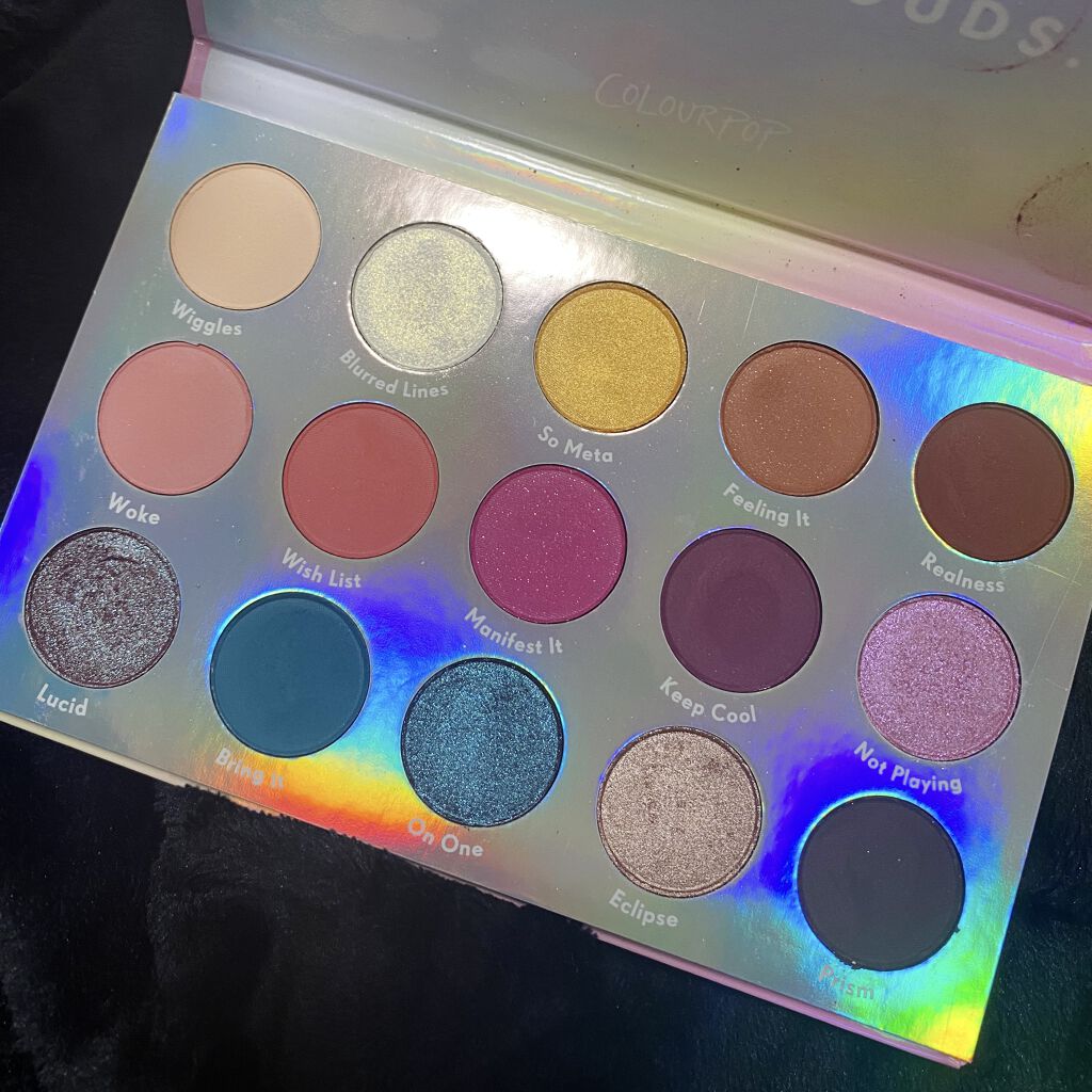 チェイシング レインボーズ アイシャドウ パレット/ColourPop/アイシャドウパレットを使ったクチコミ（2枚目）