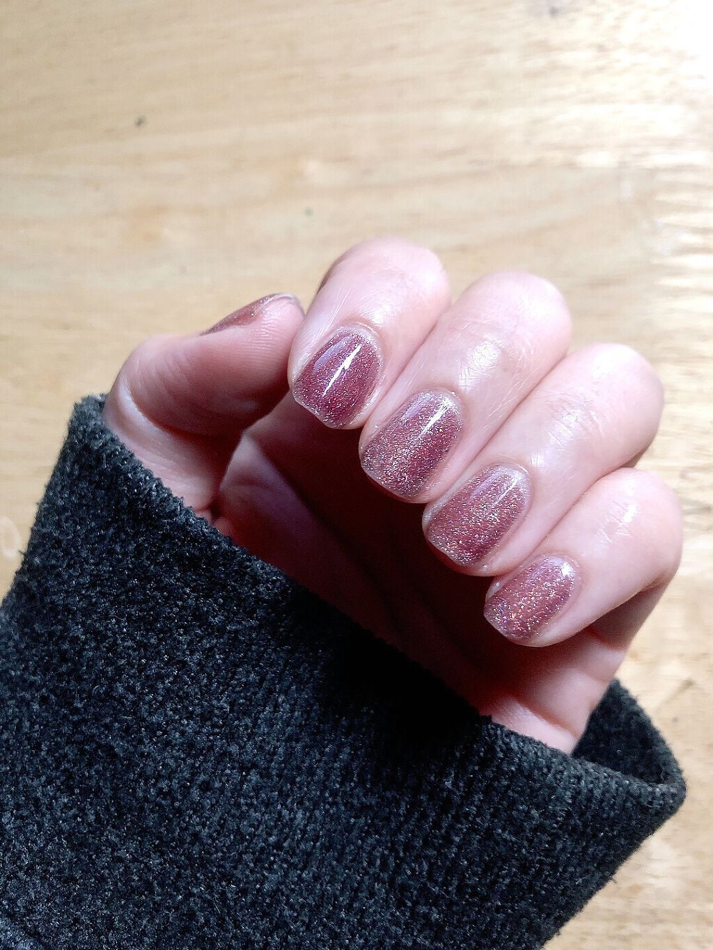 フレンドネイル(リニューアル品)	 1-9(33125)セピアコート/DAISO/マニキュアを使ったクチコミ（3枚目）