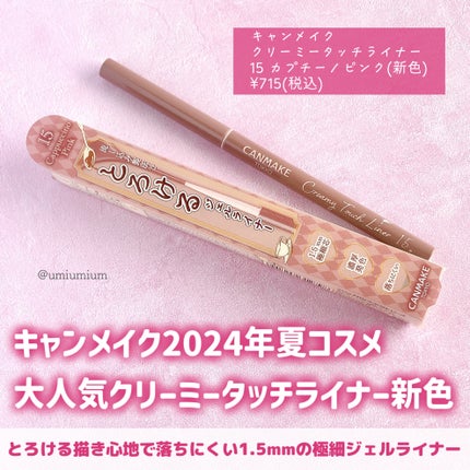 クリーミータッチライナー/キャンメイク/ジェルアイライナーを使ったクチコミ(2枚目)