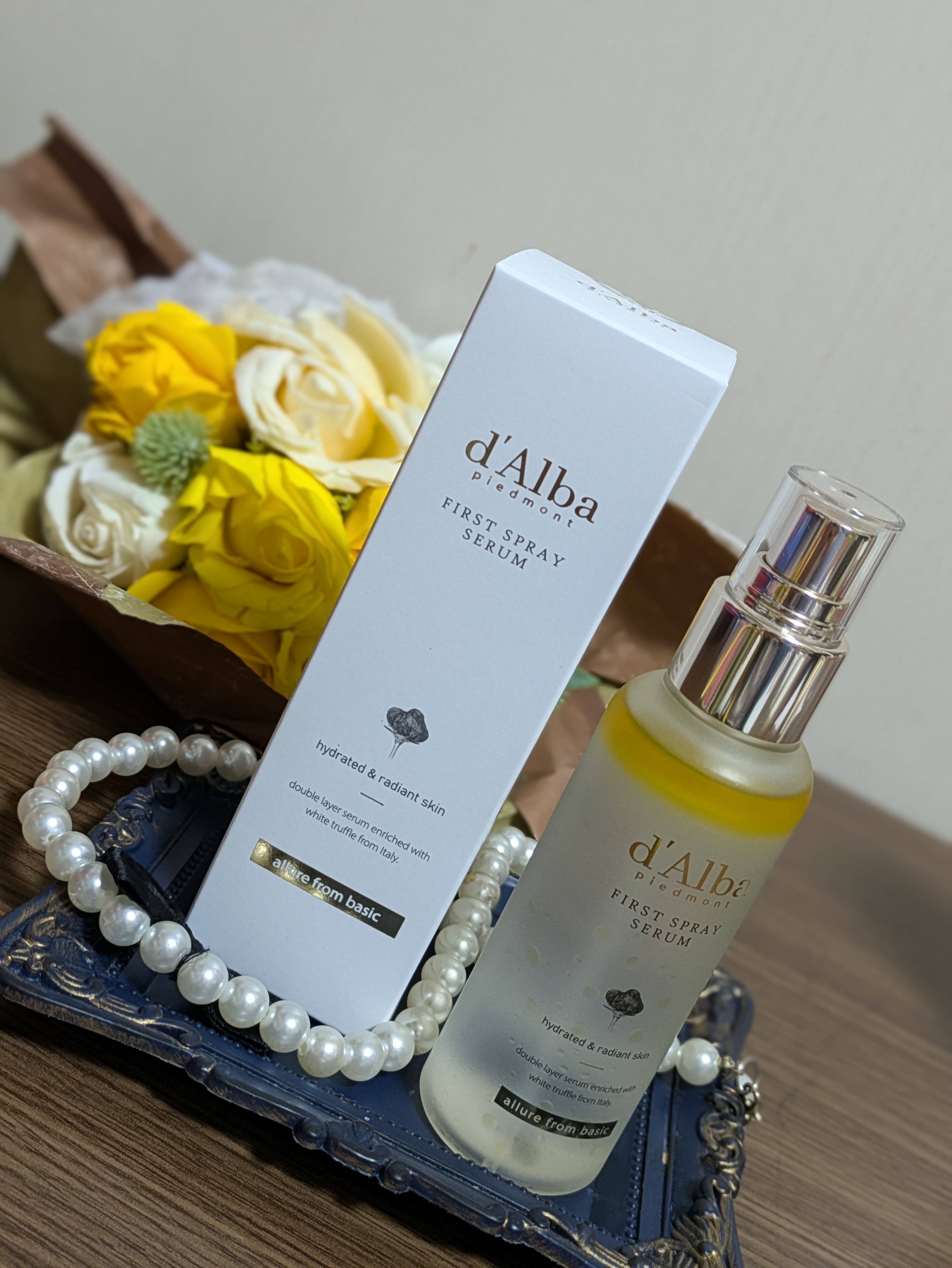 ダルバ ホワイトトリュフファーストスプレーセラム/ダルバ/ミスト状化粧水を使ったクチコミ（2枚目）