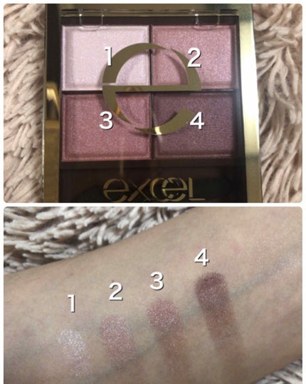 スキニーリッチシャドウ/excel/アイシャドウパレットを使ったクチコミ(2枚目)