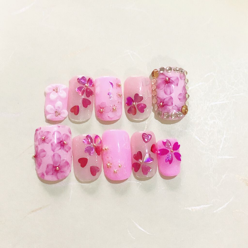 しずくネイルシール/キャンドゥ/ネイルシールを使ったクチコミ(1枚目)