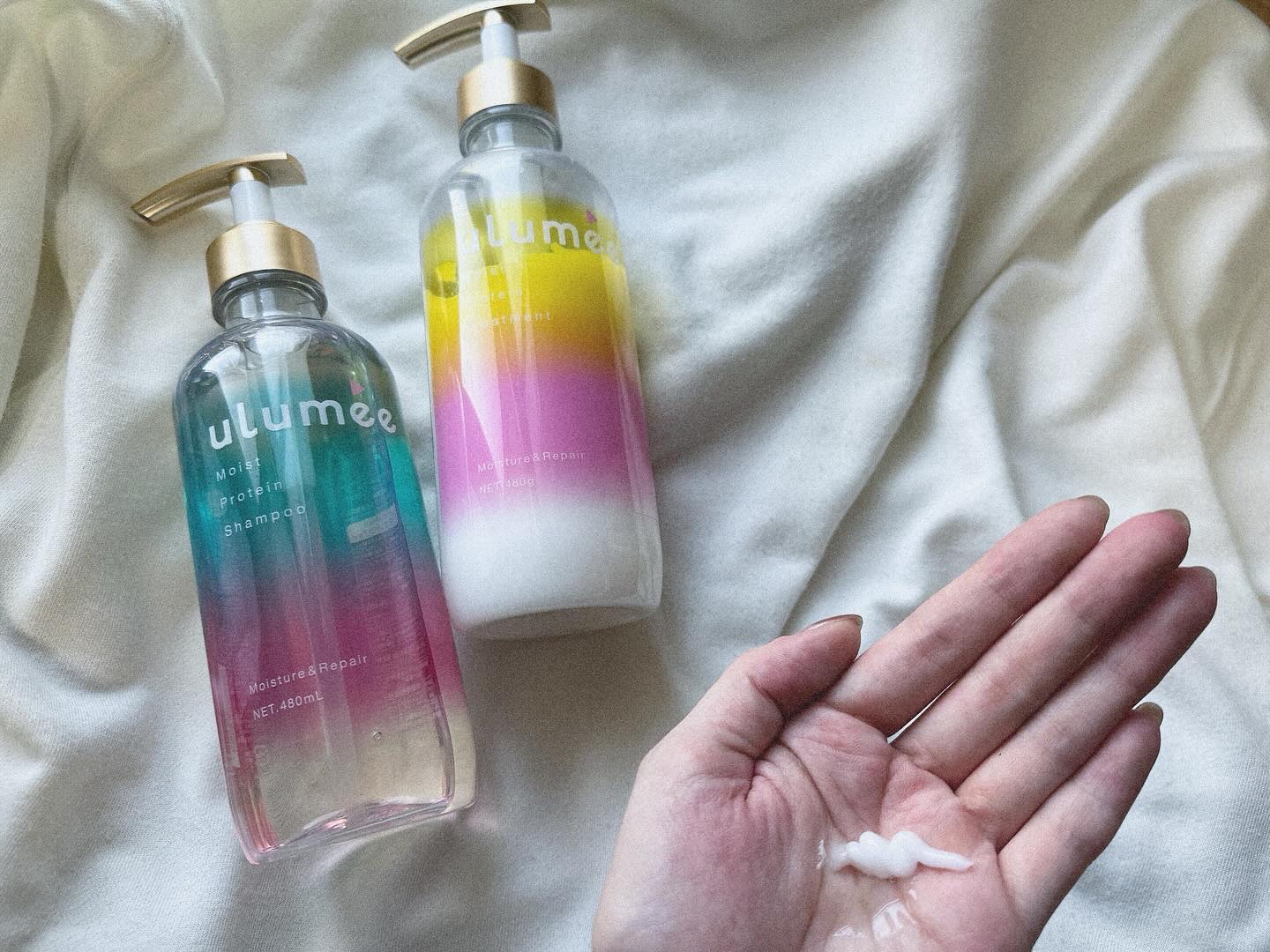 モイストプロテインシャンプー/トリートメント/ulumee/市販シャンプーを使ったクチコミ（2枚目）