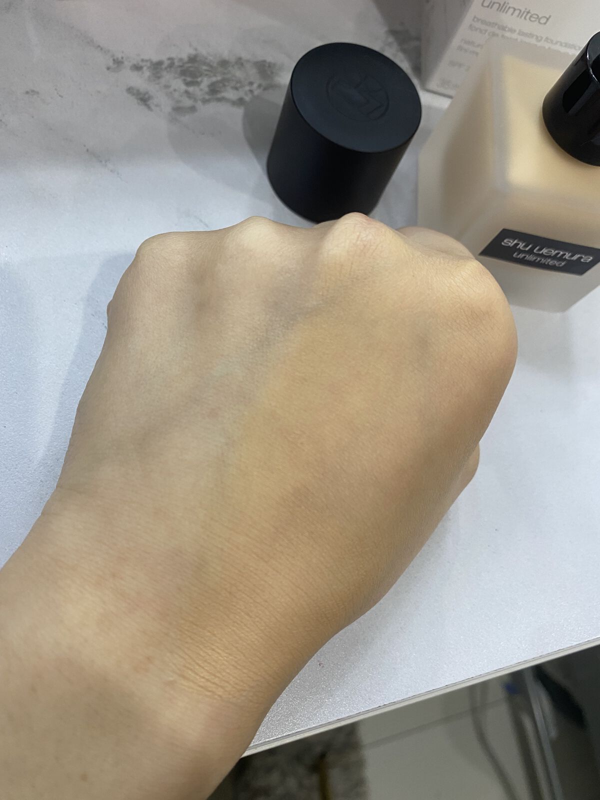 （旧）アンリミテッド ラスティング フルイド/shu uemura/リキッドファンデーションを使ったクチコミ（3枚目）