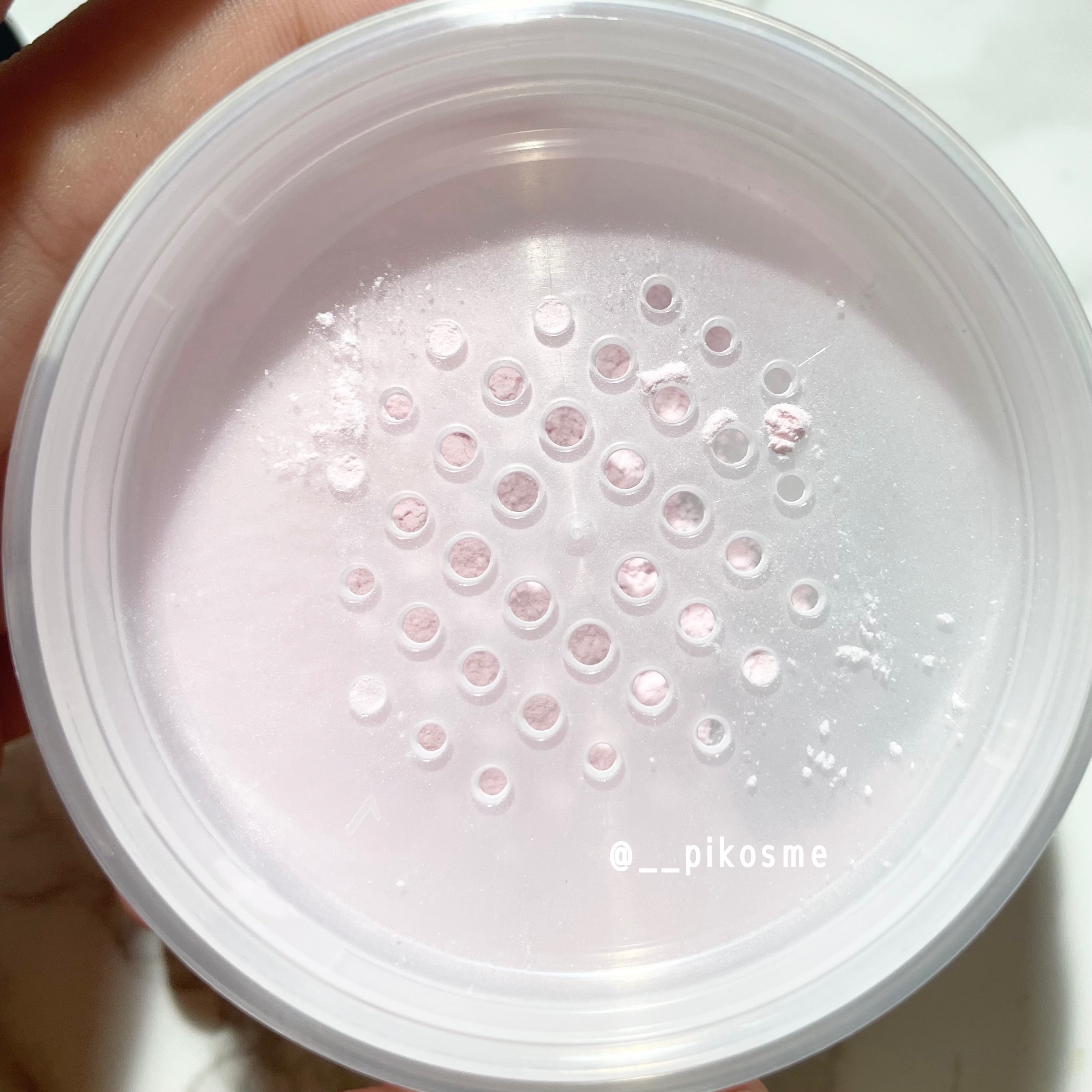 ルースパウダー ピンク/MIRIMU/ルースパウダーを使ったクチコミ（3枚目）