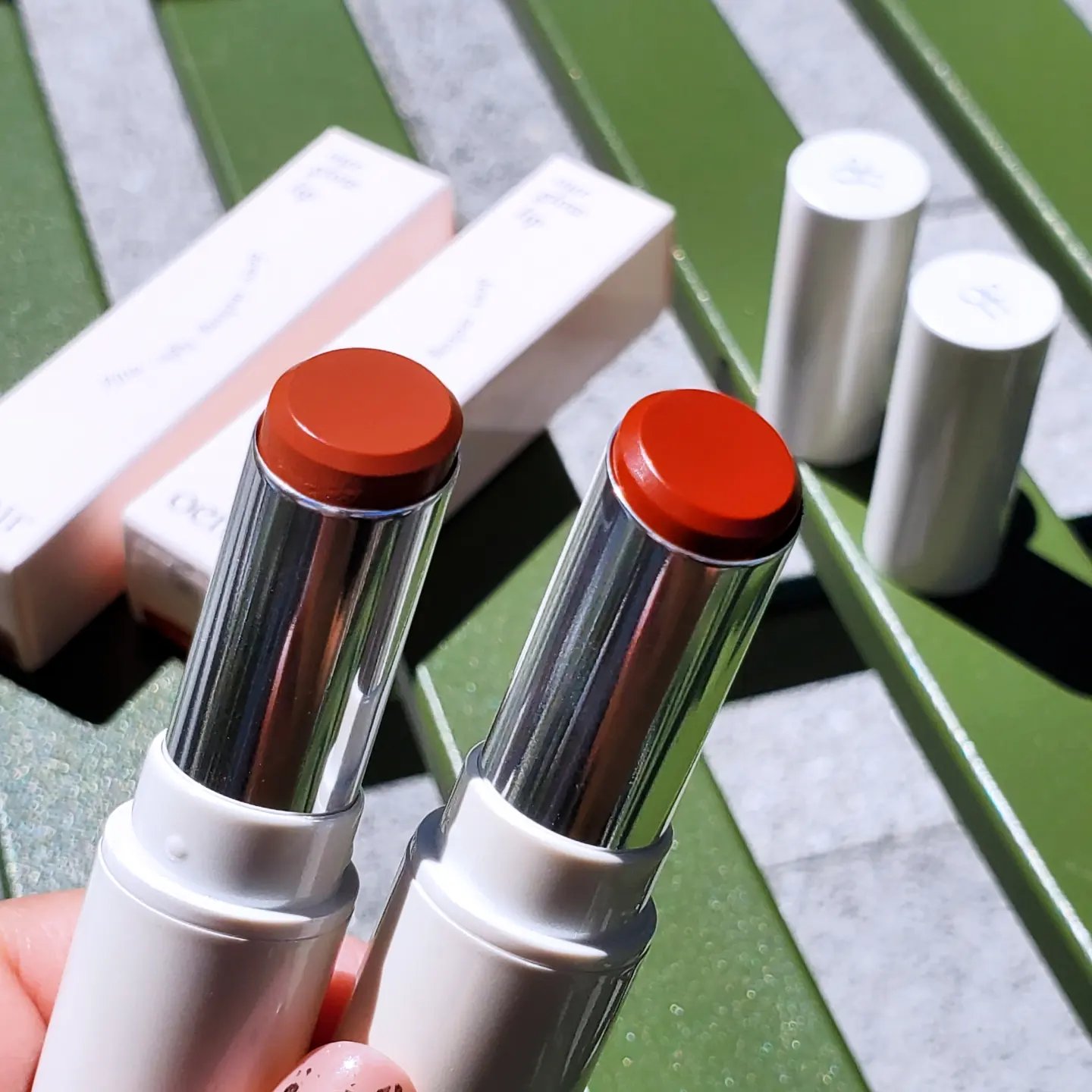 アワーグロウリップ #13 Chilish/oenir/口紅を使ったクチコミ（2枚目）