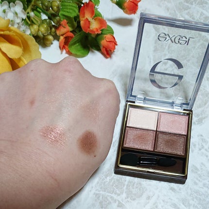 スキニーリッチシャドウ/excel/アイシャドウパレットを使ったクチコミ(4枚目)