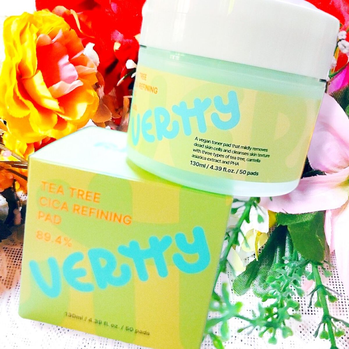 ティーツリー シカ89.4% リファイニングパッド/Vertty/トナーパッドを使ったクチコミ（2枚目）