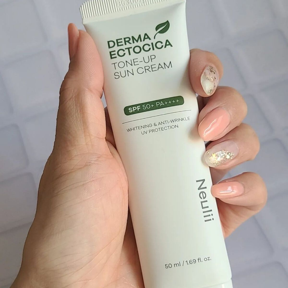 ダーマエクトシカトーンアップサンクリーム/Neulii/日焼け止めクリームを使ったクチコミ（3枚目）
