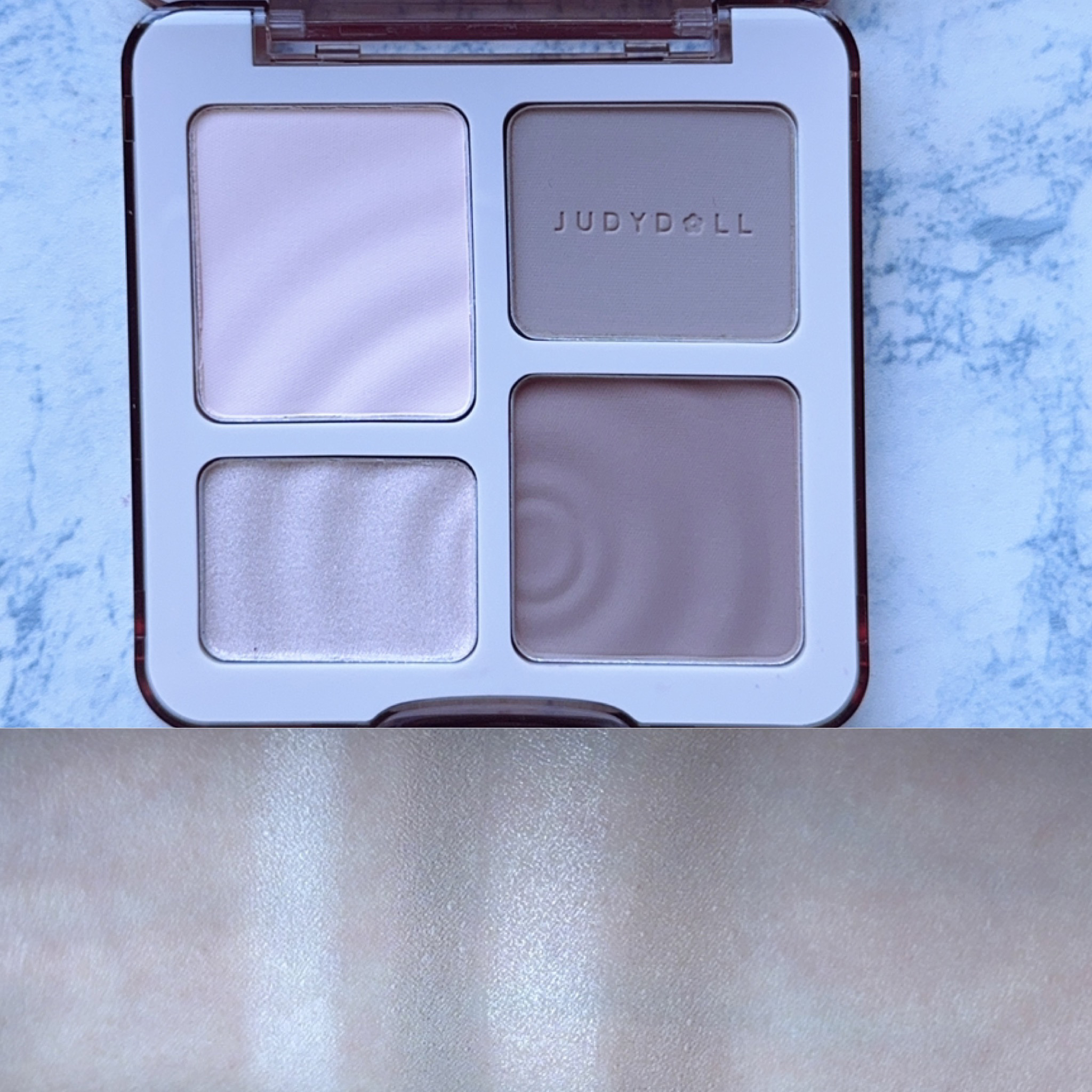 JUDYDOLL メリハリマスターパレット/JUDYDOLL/パウダーハイライトを使ったクチコミ（3枚目）