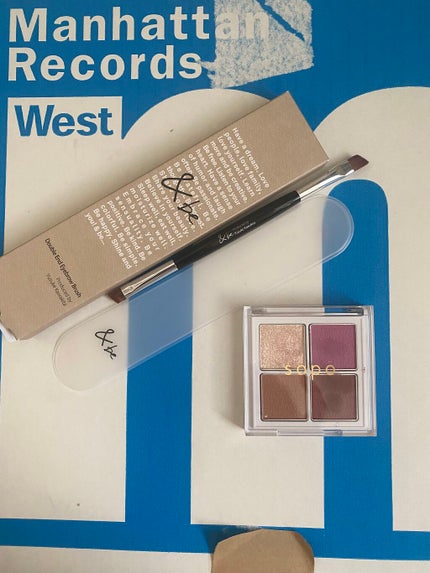 ダブルエンドアイブロウブラシ熊野筆/&be/メイクブラシを使ったクチコミ(1枚目)