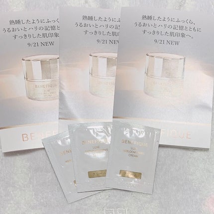 リュクス リブルームナイトクリーム/BENEFIQUE/フェイスクリームを使ったクチコミ(1枚目)